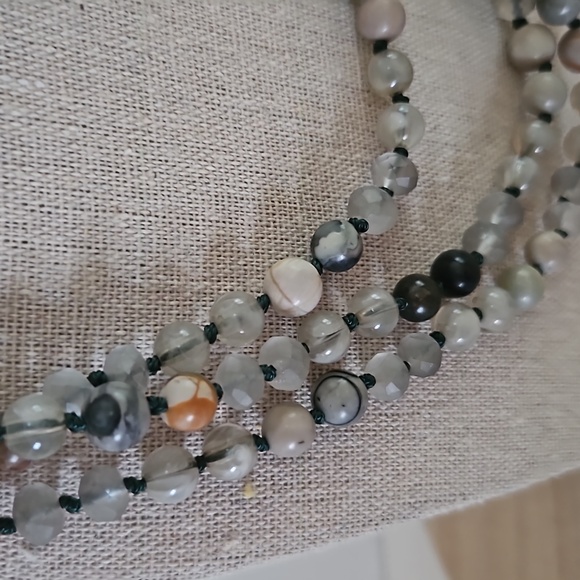 Long Stone Necklace - Picture 2 of 3